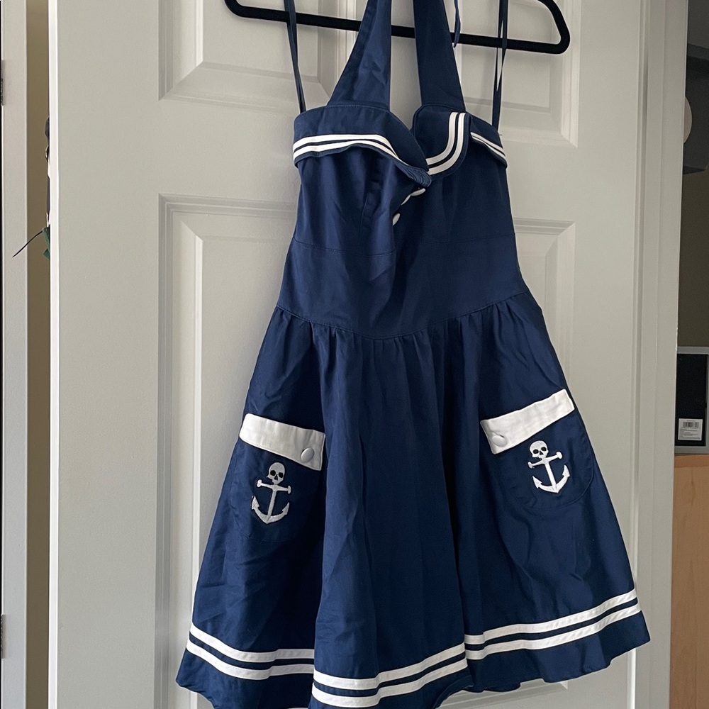 Hell Bunny Sailor Dress - Picture 2 of 3